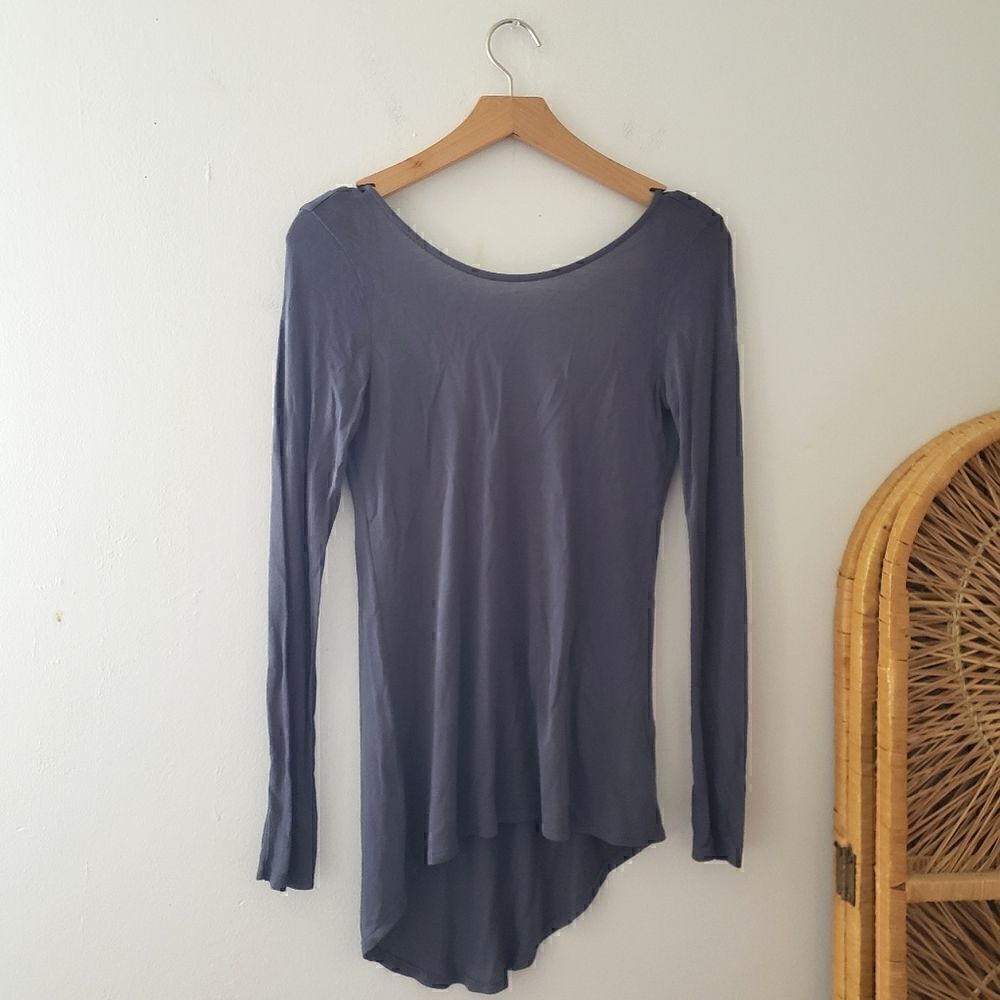 Zara Gray T-Shirt Collection Top S